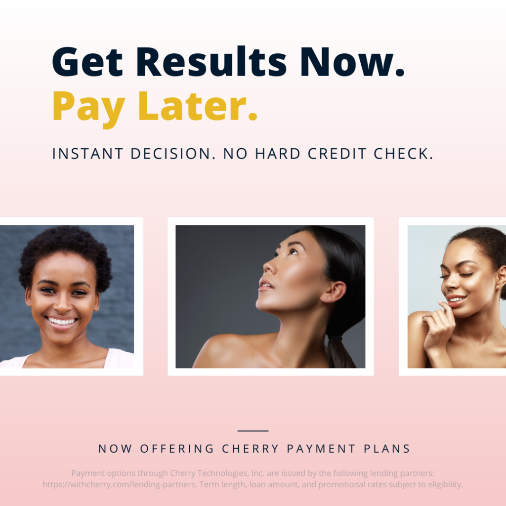 Cherry pay Fleur-De-Lis aesthetics treat now pay later
