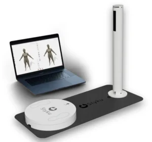 Styku 3D body scanner at Fleur-De-Lis Aesthetics in New Orleans, used for precise body composition analysis and tracking fitness results.