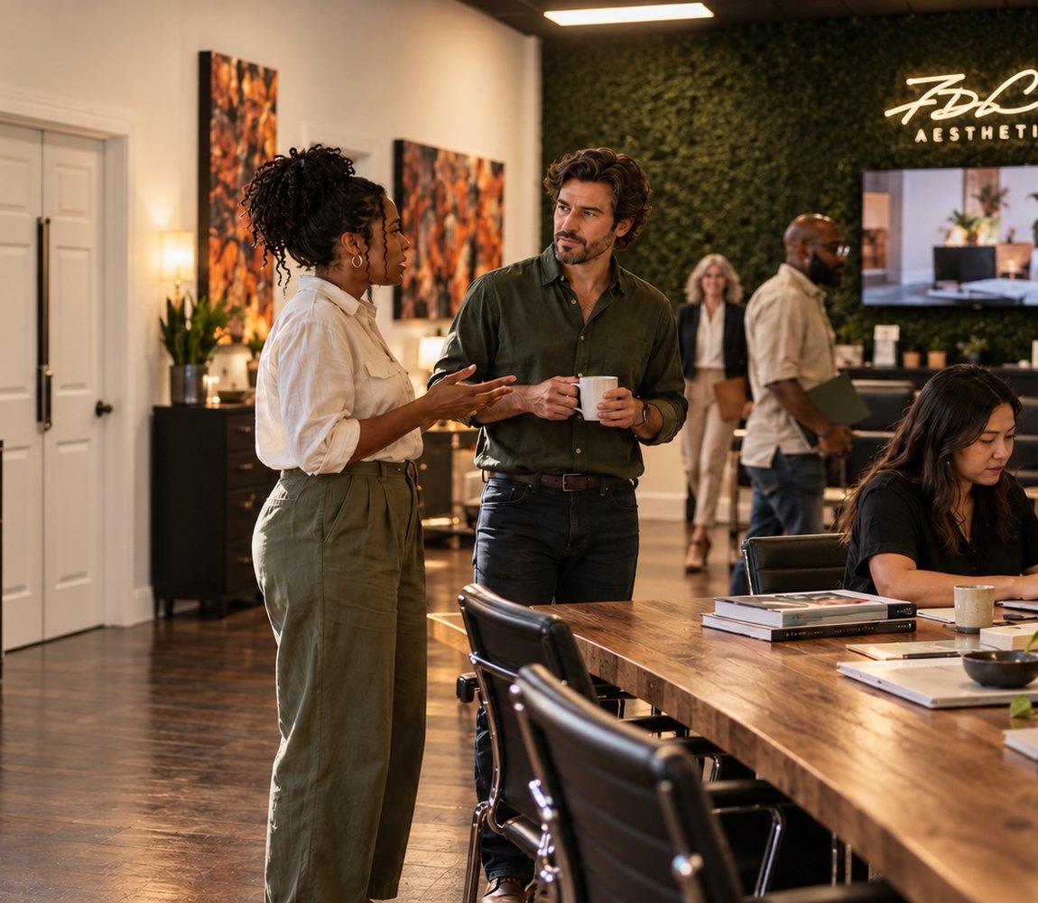 Small business team in a New Orleans workplace